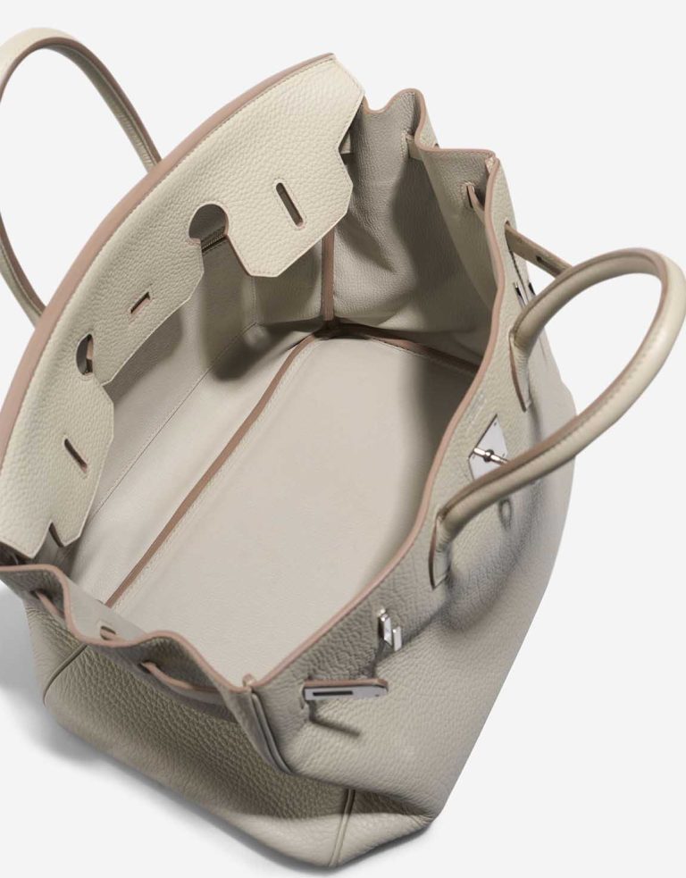 Hermès Birkin 35 Clémence Gris Perle Inside | Sell your designer bag