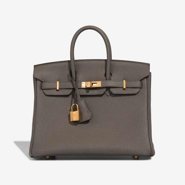 Hermès Birkin 25 Togo Gris Étain Front | Sell your designer bag