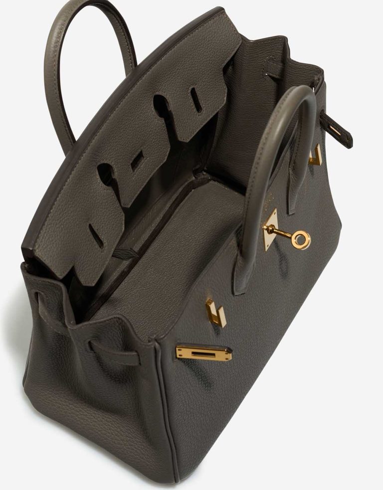 Hermès Birkin 25 Togo Gris Étain Inside | Sell your designer bag