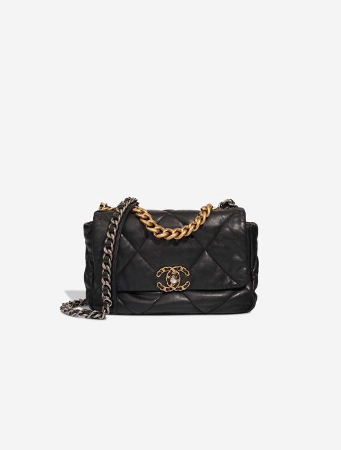 Chanel 19 Flap Bag Lamb Black Front | Sell your designer bag