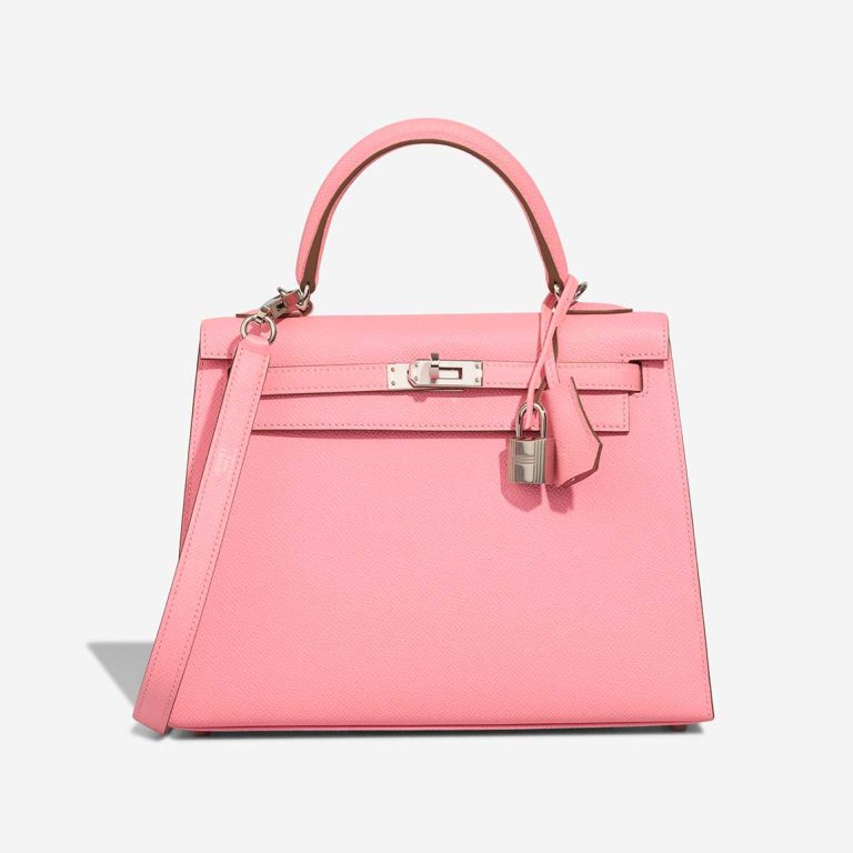 Hermès Kelly 25 Epsom Rose Confetti Front | Sell your designer bag