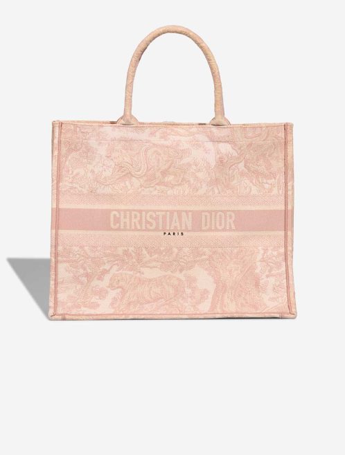 Dior Book Tote Large Toile de Jouy Light Pink Front | Sell your designer bag