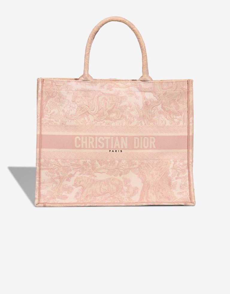 Dior Book Tote Large Toile de Jouy Light Pink Front | Sell your designer bag
