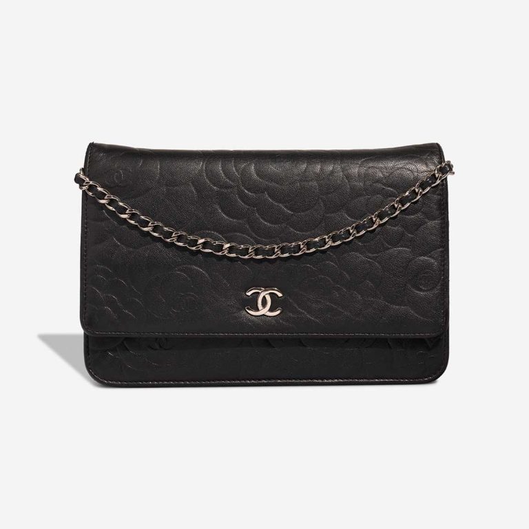 Chanel Timeless Wallet On Chain Lamb Black Front | Sell your designer bag