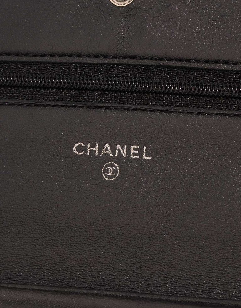 Chanel Timeless Wallet On Chain Lamb Black Logo | Sell your designer bag