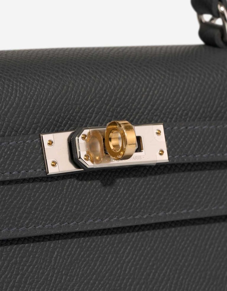 Hermès Kelly 25 Epsom Ardoise Electrum Closing System | Sell your designer bag