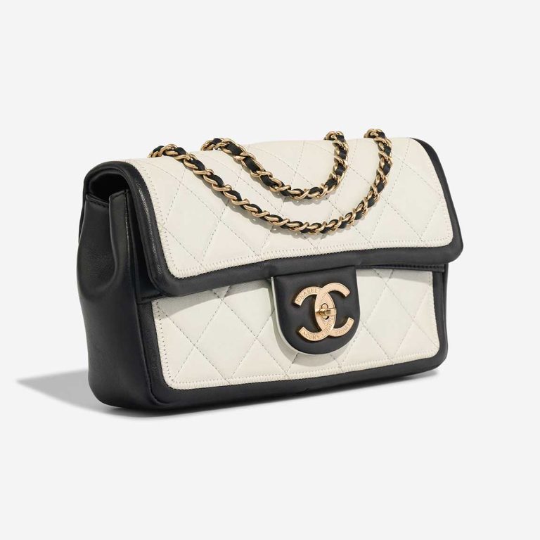 Chanel Timeless Mini Rectangular Lamb Black / White | Sell your designer bag
