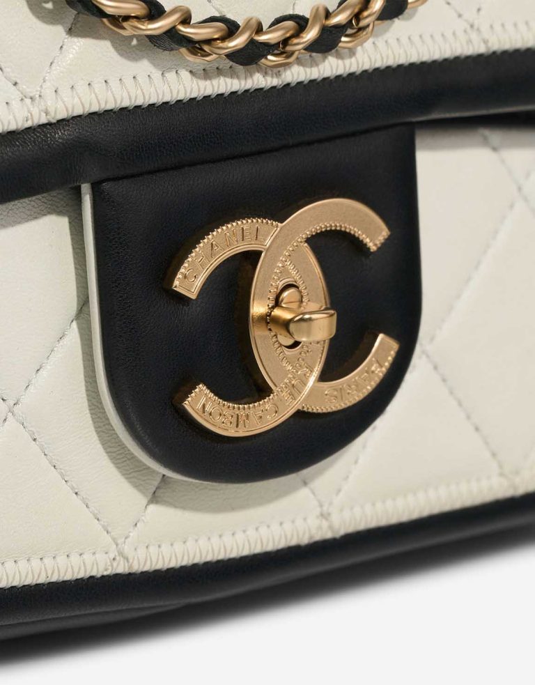 Chanel Timeless Mini Rectangular Lamb Black / White Closing System | Sell your designer bag