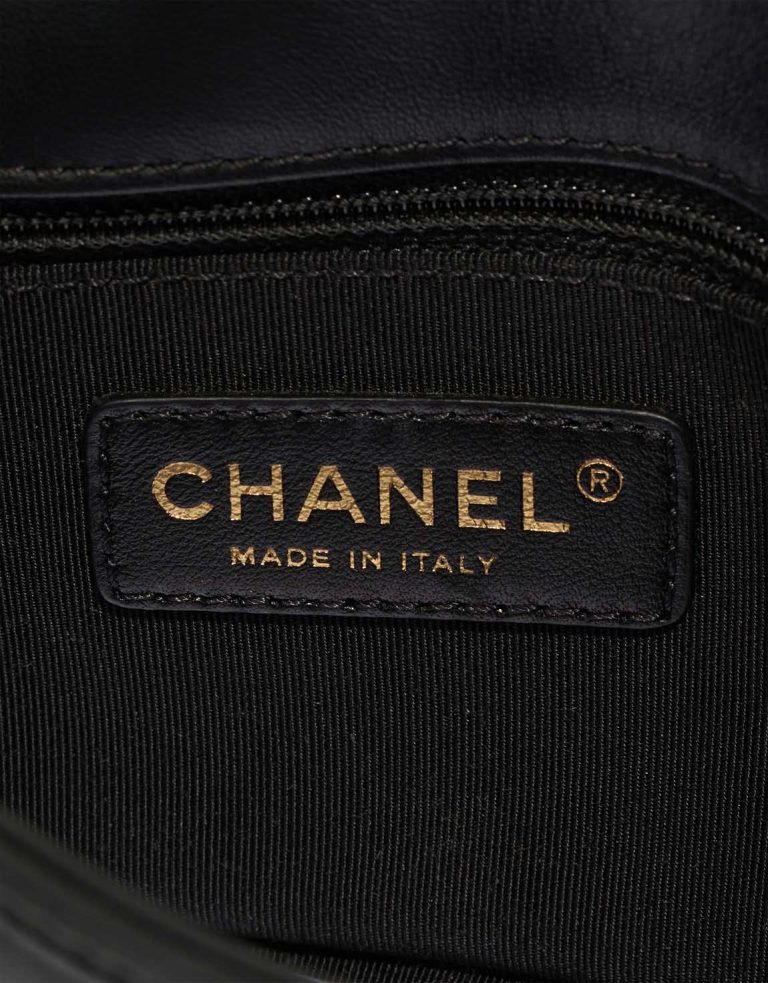 Chanel Timeless Mini Rectangular Lamb Black / White Logo | Sell your designer bag