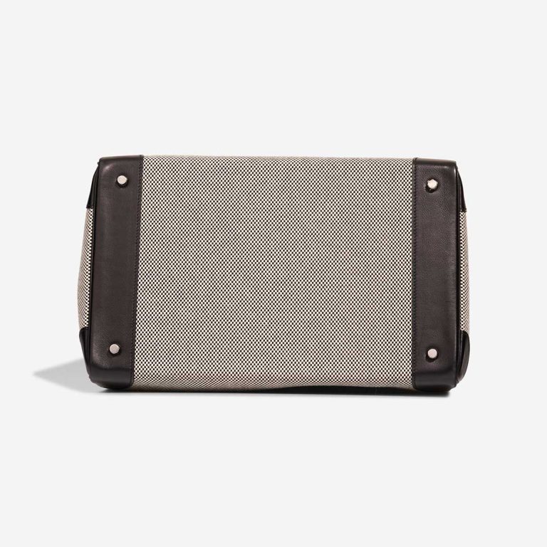 Hermès Haut à Courroies 40 Toile Criss / Veau Evergrain Black / Écru | Sell your designer bag