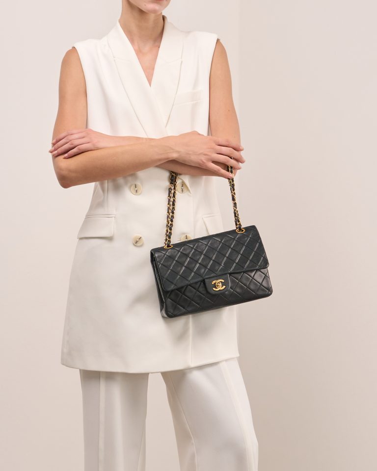 Chanel Timeless Medium Lamb Black Front | Sell your designer bag