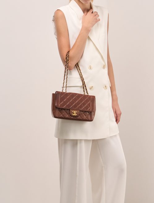 Chanel Timeless Medium Lamb Brown Front | Sell your designer bag