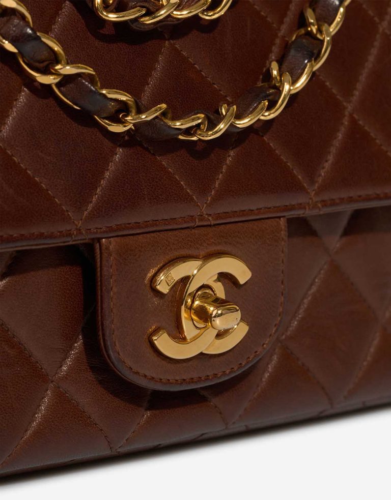 Chanel Timeless Medium Lamb Brown Front | Sell your designer bag
