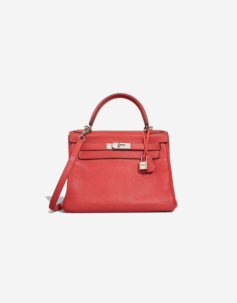 Hermès Kelly 28 Clémence Rose Jaipur Front | Sell your designer bag
