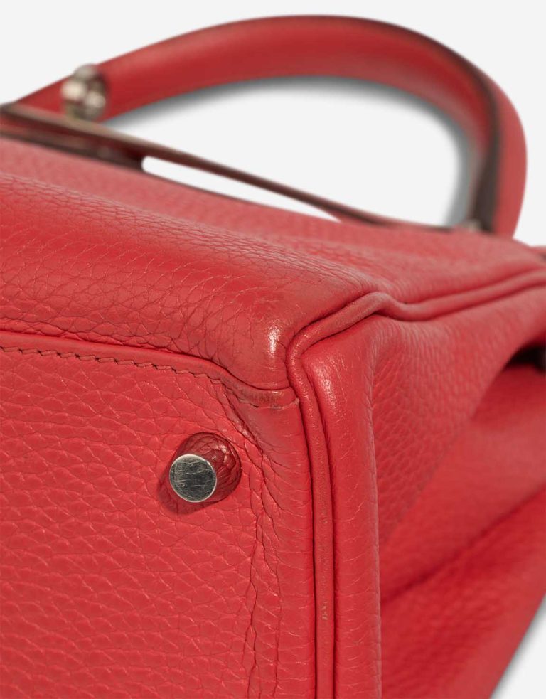 Hermès Kelly 28 Clémence Rose Jaipur Signs of wear | Sell your designer bag