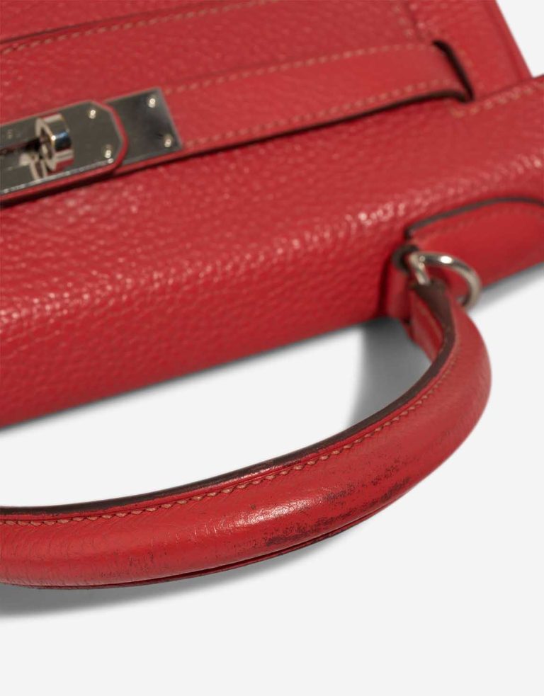 Hermès Kelly 28 Clémence Rose Jaipur Signs of wear | Sell your designer bag