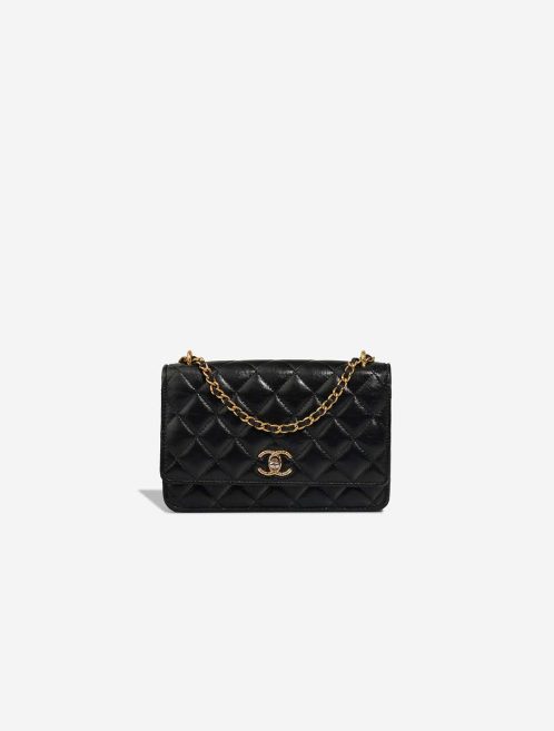 Chanel Timeless Wallet On Chain Lamb Black Front | Sell your designer bag