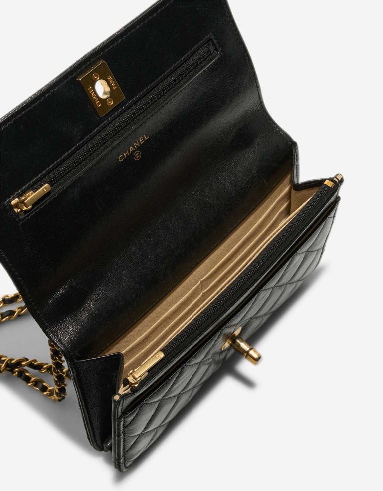 Chanel Timeless Wallet On Chain Lamb Black Inside | Sell your designer bag