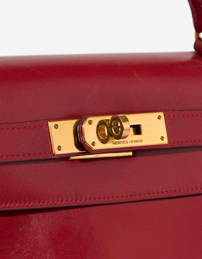 Hermès Kelly 28 Box Calf Rouge Vif Closing System | Sell your designer bag