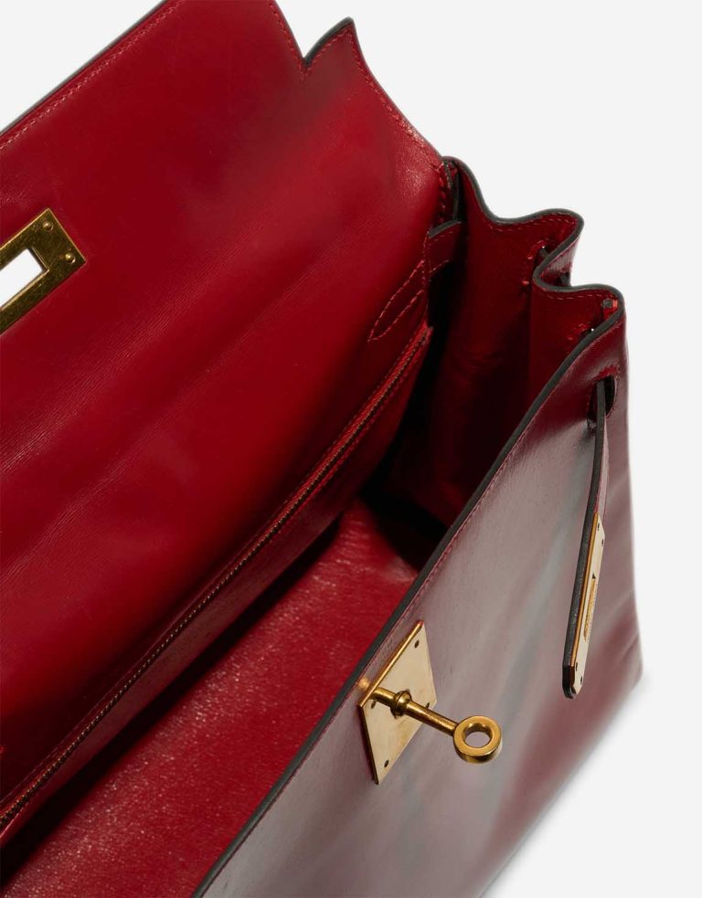 Hermès Kelly 28 Box Calf Rouge Vif Inside | Sell your designer bag