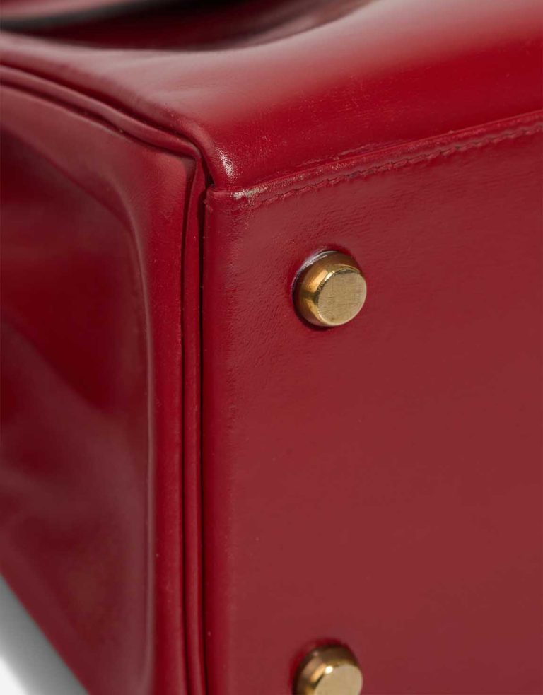 Hermès Kelly 28 Box Calf Rouge Vif Signs of wear | Sell your designer bag