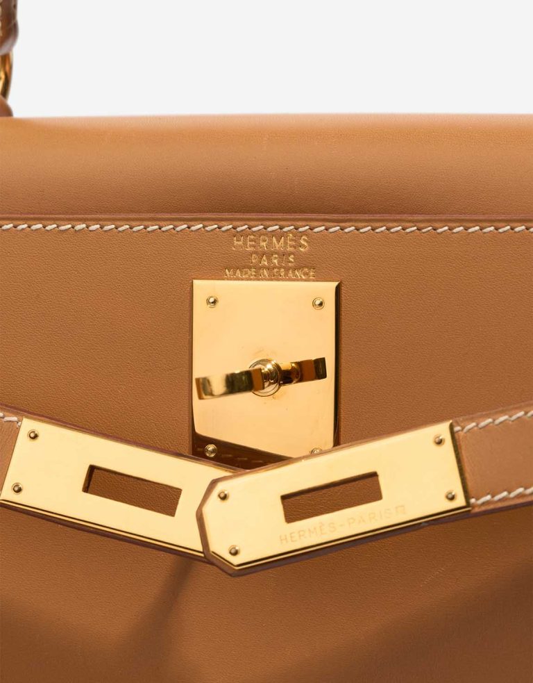 Hermès Kelly 28 Box Sable Naturel Logo | Sell your designer bag