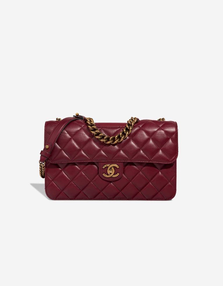 Chanel Timeless Jumbo Lamb Bordeaux Front | Sell your designer bag