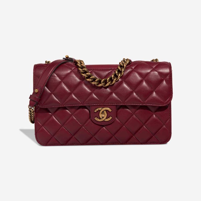 Chanel Timeless Jumbo Lamb Bordeaux Front | Sell your designer bag
