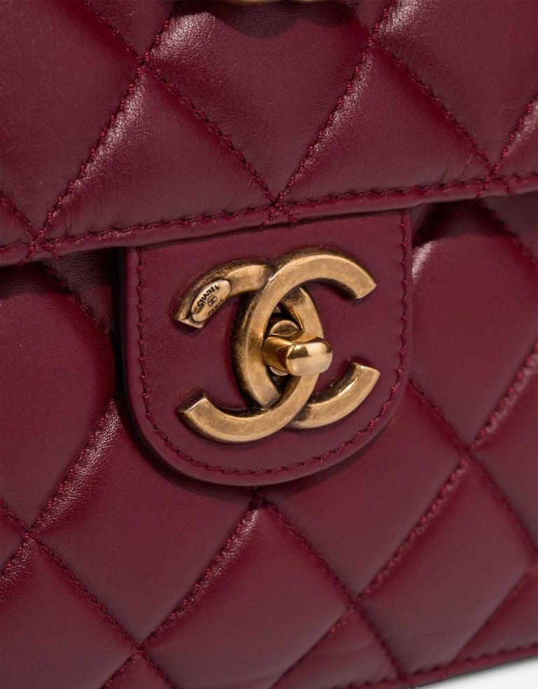 Chanel Timeless Jumbo Lamb Bordeaux Closing System | Sell your designer bag