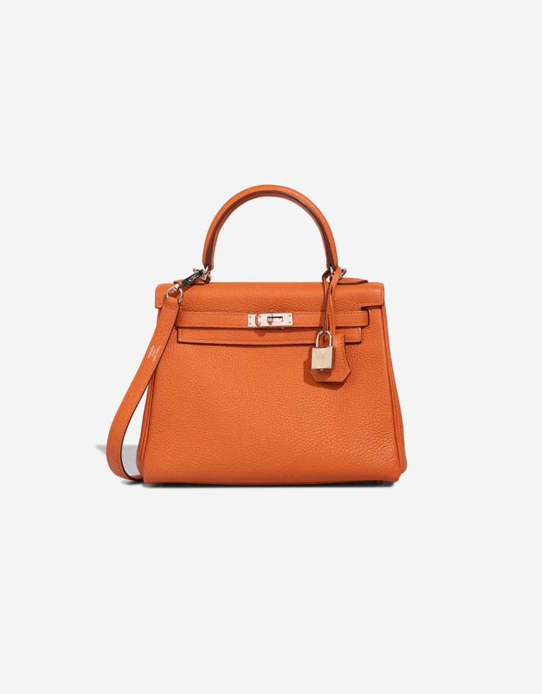 Hermès Kelly 25 Togo Orange Front | Sell your designer bag