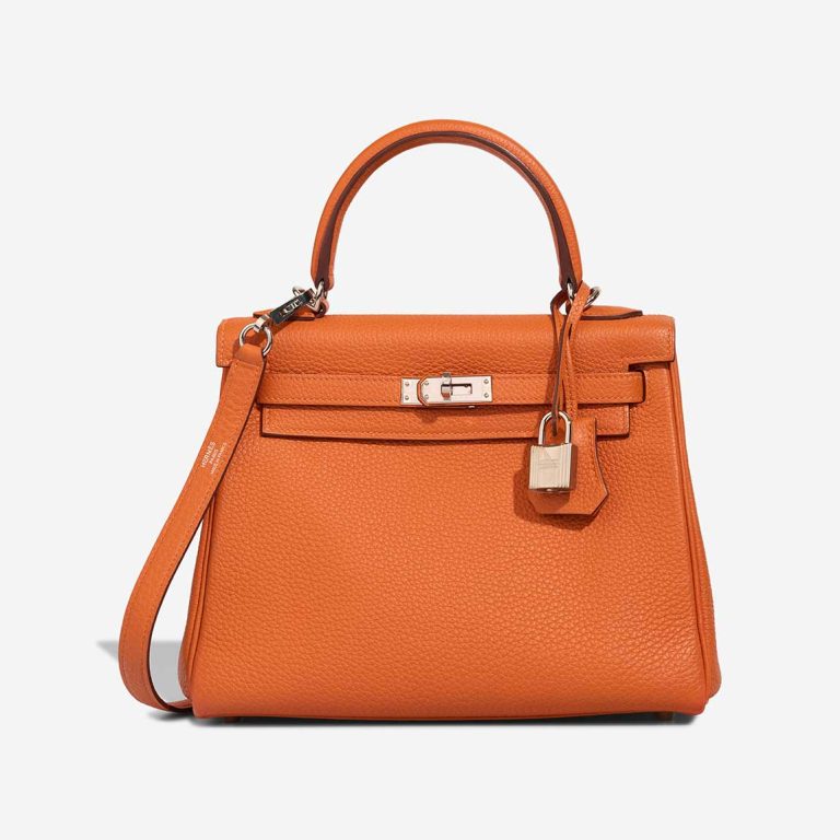 Hermès Kelly 25 Togo Orange Front | Sell your designer bag