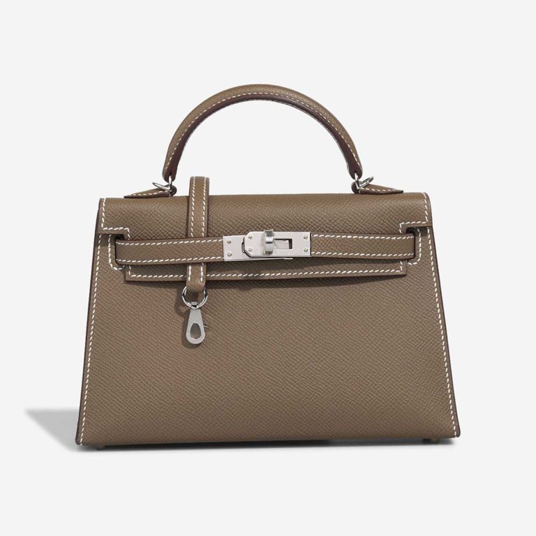 Hermès Kelly Mini Epsom Étoupe Front | Sell your designer bag