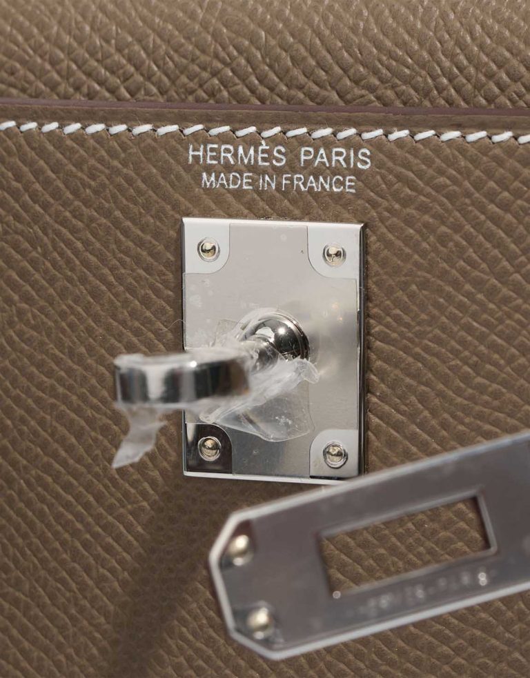 Hermès Kelly Mini Epsom Étoupe Logo | Sell your designer bag
