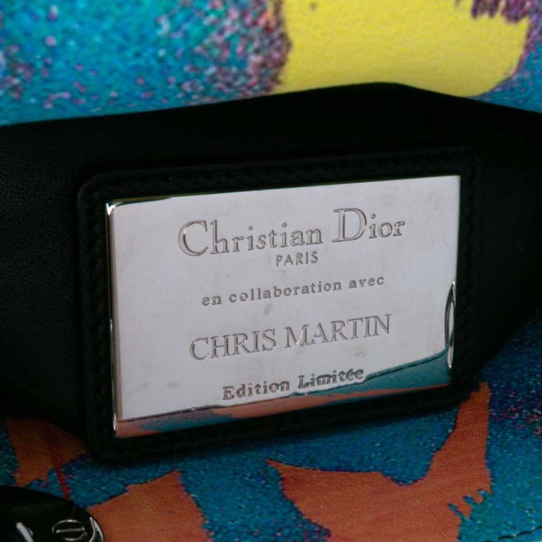 Dior Lady Chris Martin Small Calf Pink / Orange / Blue Logo | Sell your designer bag
