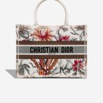 Dior Book Tote Medium Canvas White / Red / Orange Front | Sell your designer bag