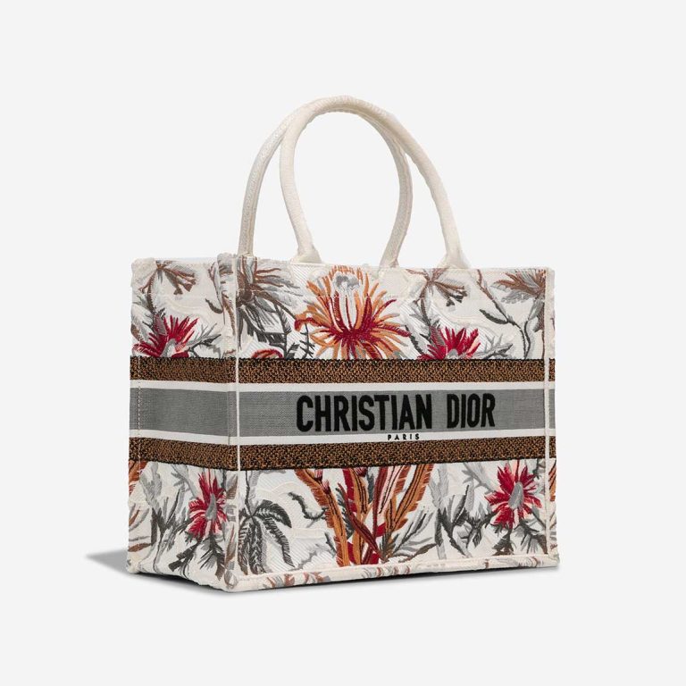 Dior Book Tote Medium Canvas White / Red / Orange | Sell your designer bag