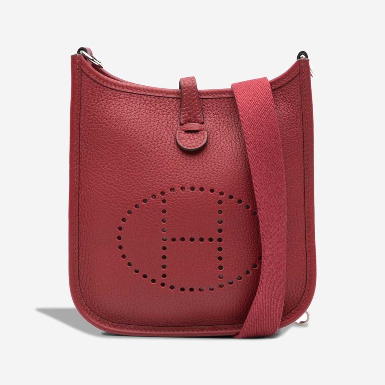 Hermès Evelyne 16 Taurillon Clémence Rouge H Front | Sell your designer bag