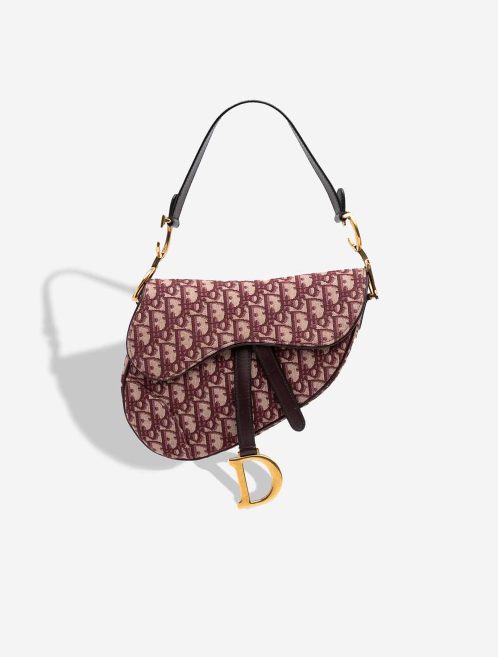 Dior Saddle Medium Oblique Jacquard Red Front | Sell your designer bag