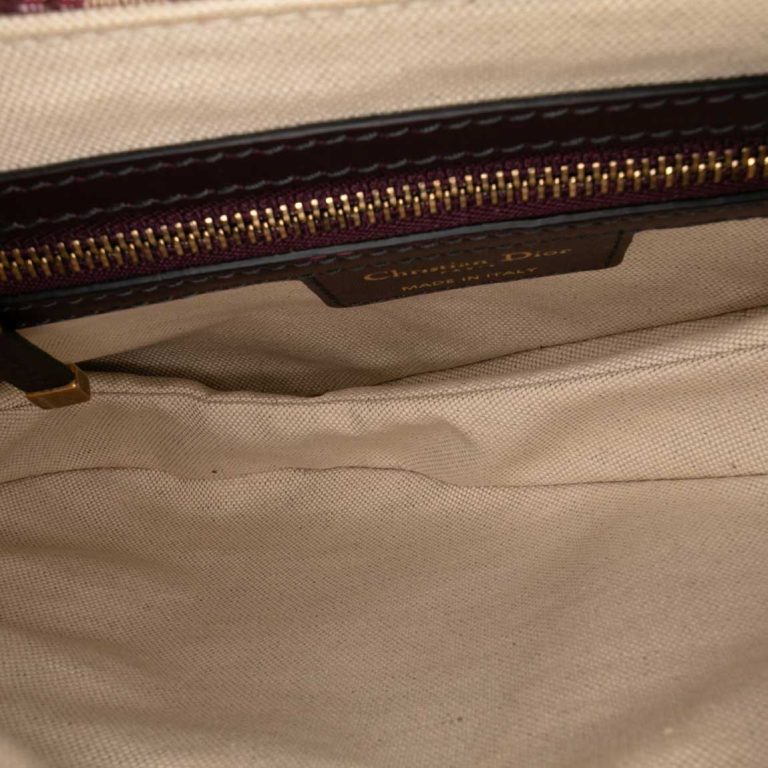 Dior Saddle Medium Oblique Jacquard Red Inside | Sell your designer bag
