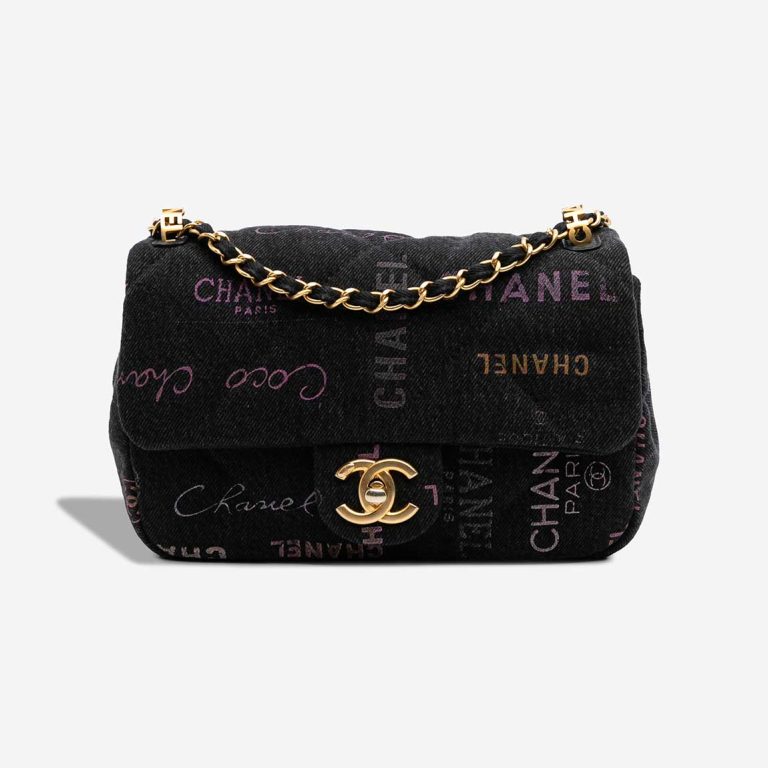 Chanel Timeless Medium Denim Black / Multicolour Front | Sell your designer bag