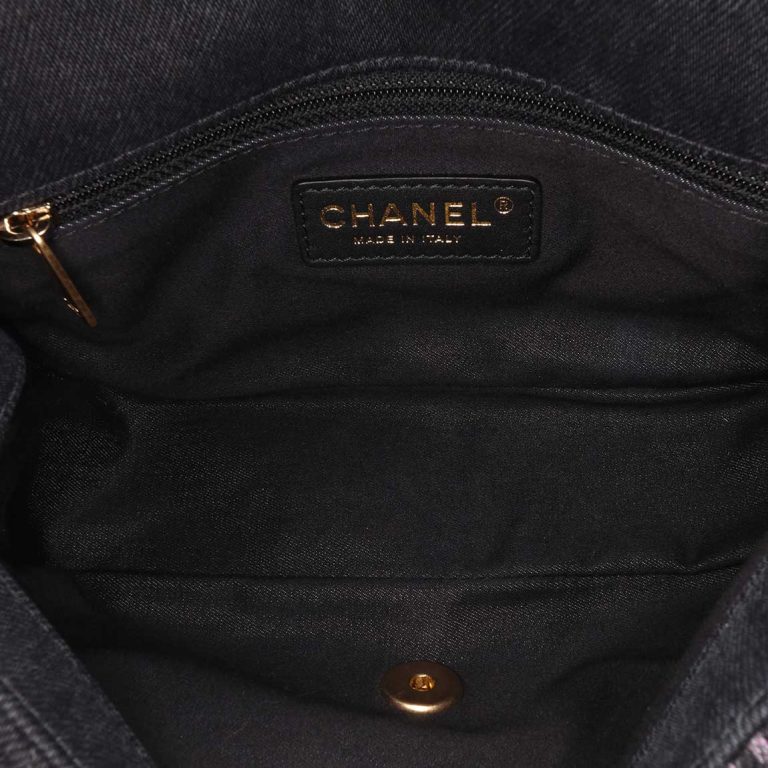 Chanel Timeless Medium Denim Black / Multicolour Inside | Sell your designer bag