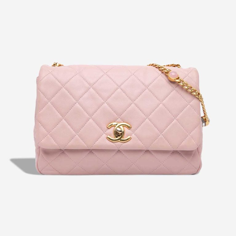 Chanel Timeless Medium Lamb Light Pink Front | Sell your designer bag