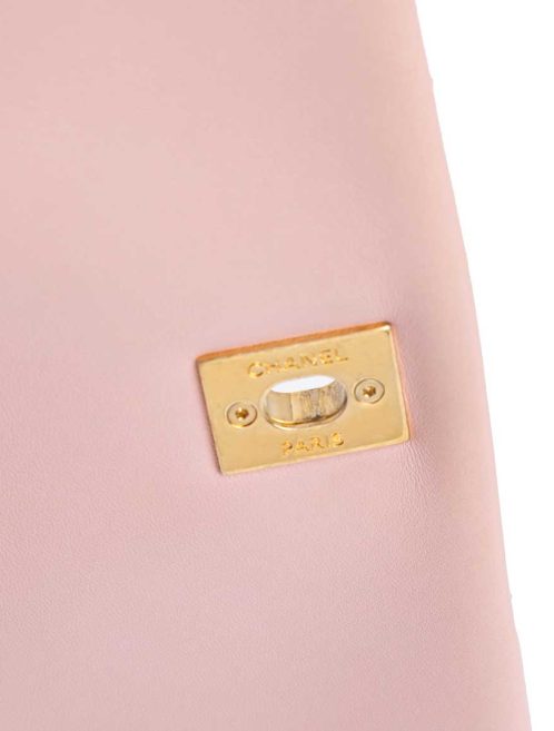 Chanel Timeless Medium Lamb Light Pink Closing System | Sell your designer bag
