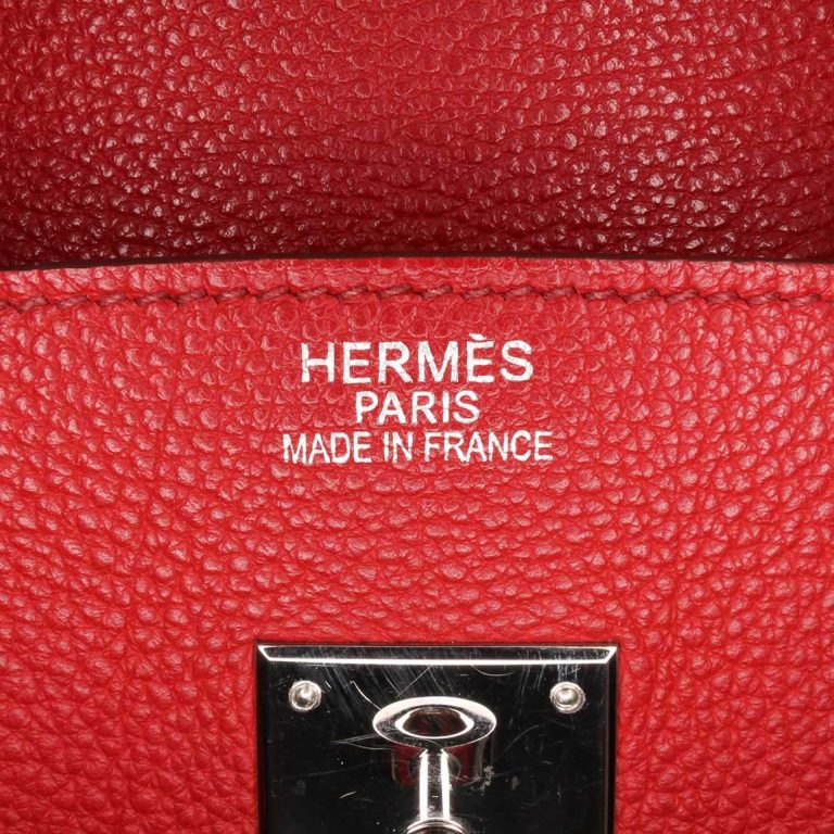 Hermès Birkin 35 Togo Rouge Garance Logo | Sell your designer bag