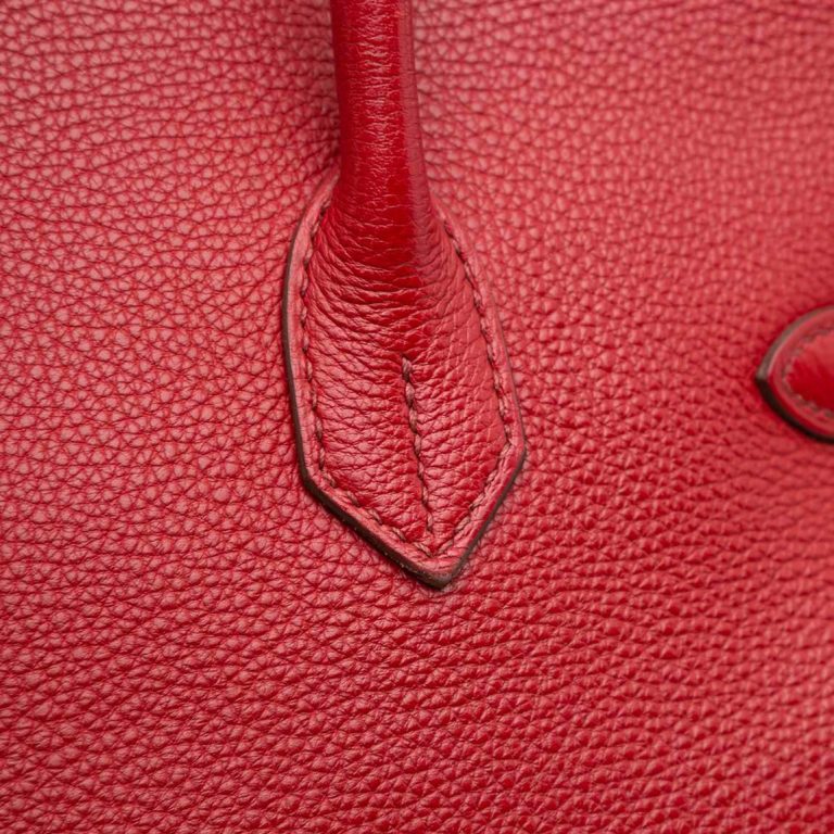 Hermès Birkin 35 Togo Rouge Garance Signs of wear | Sell your designer bag