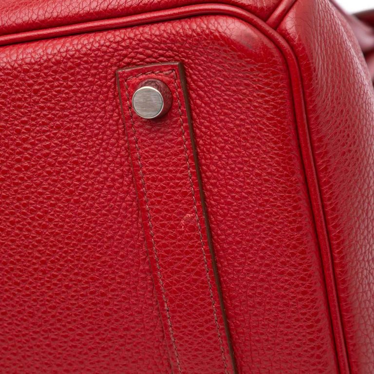 Hermès Birkin 35 Togo Rouge Garance Signs of wear | Sell your designer bag