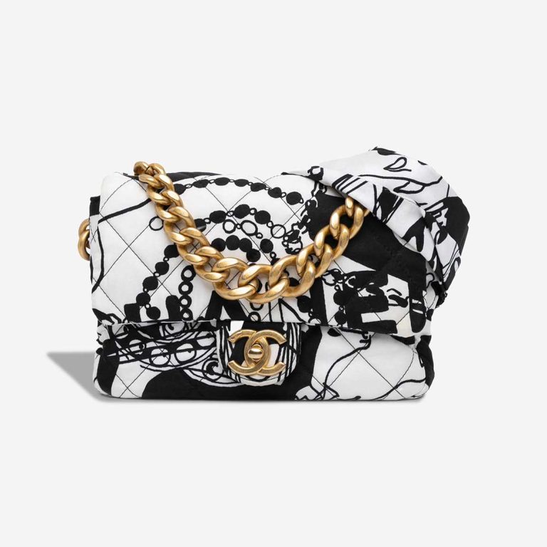 Chanel Timeless Mini Rectangular Canvas White / Black Front | Sell your designer bag