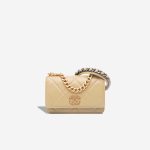 Chanel 19 Wallet On Chain Lamb Beige Front | Sell your designer bag