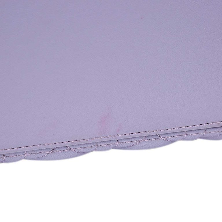Dior Lady Medium Lamb Purple / Light Pink Signs of wear | Sell your designer bag