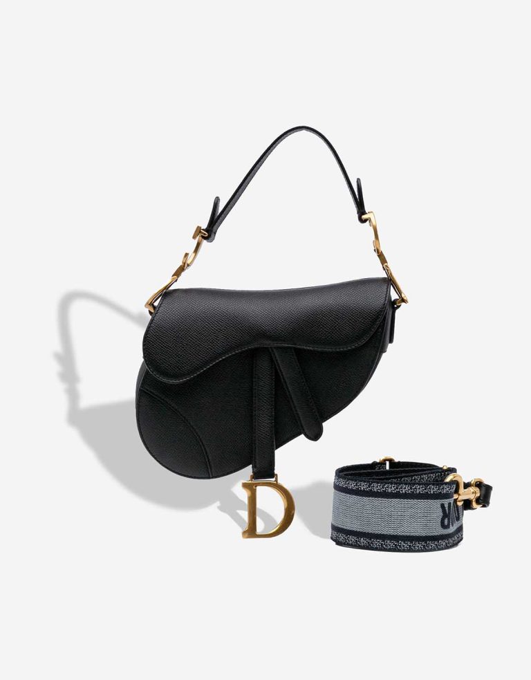 Dior Saddle Mini Calf Black Front | Sell your designer bag